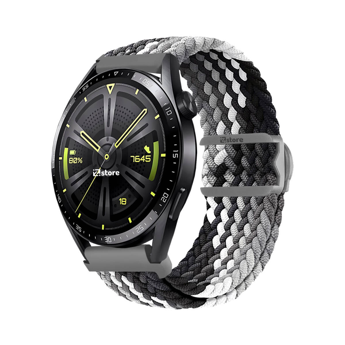 Correa de Nylon Para Huawei Watch GT3 42mm Gris Tricolor