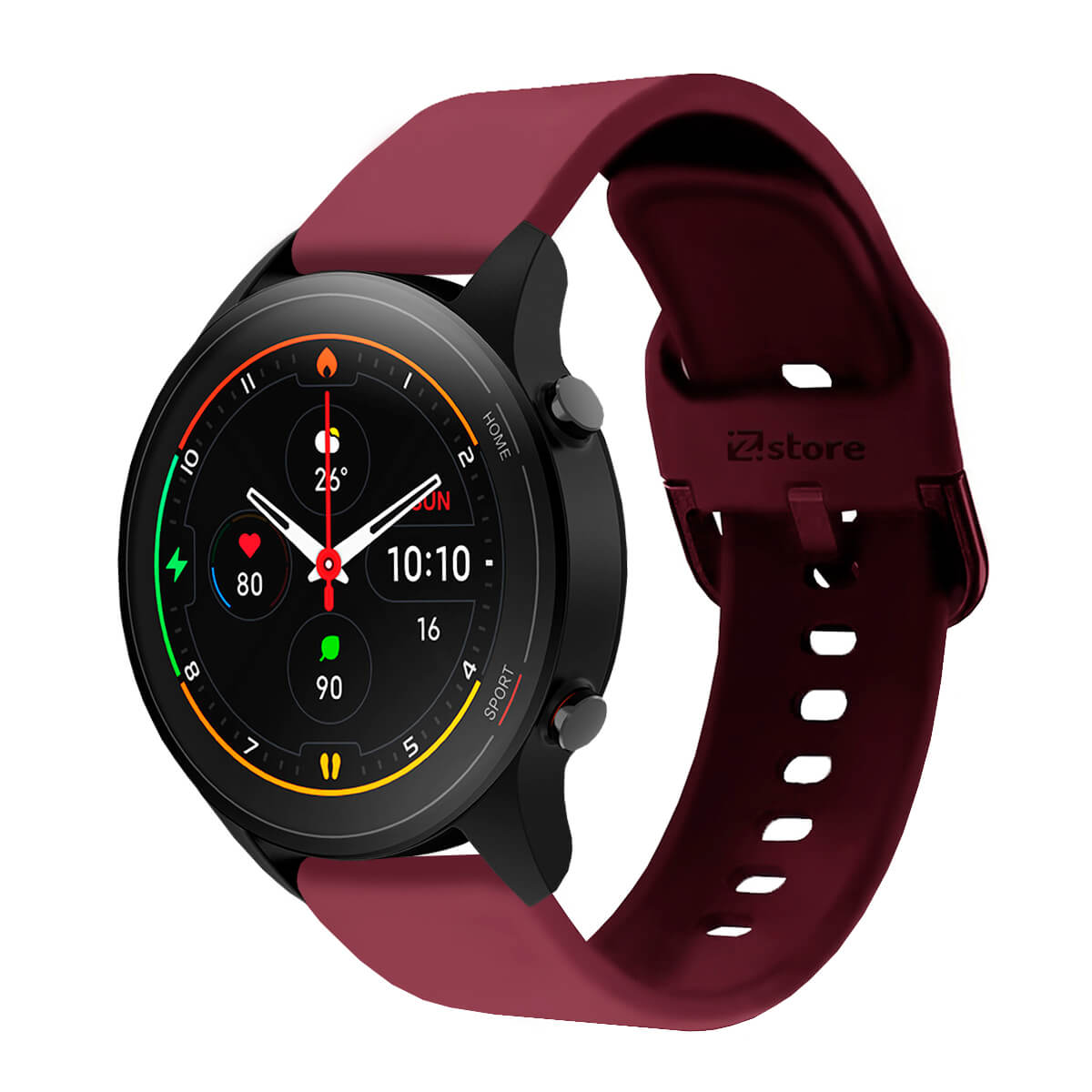 Correa Para Xiaomi Mi Watch Color Hebilla Vino Rojo