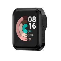 Case con Protector Xiaomi Mi Watch Lite Color Metalizado Negro