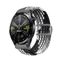 Correa de Nylon Para Huawei Watch GT3 46mm Gris Tricolor