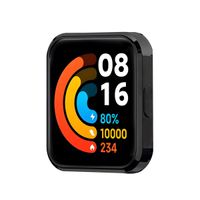 Case con Protector Redmi Watch 2 Lite Color Metalizado Negro