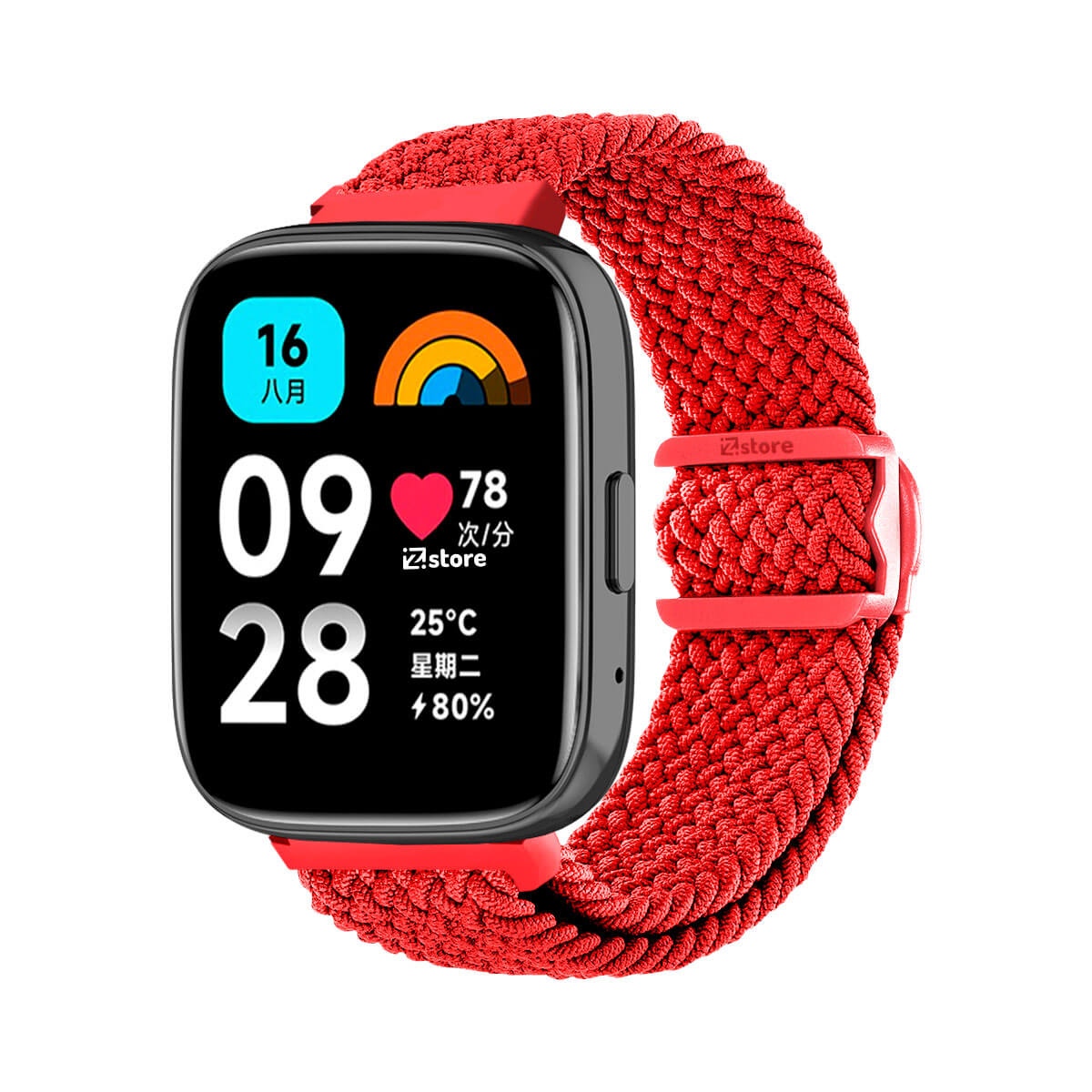 Correa de Nylon Para Redmi Watch 3 Active Rojo