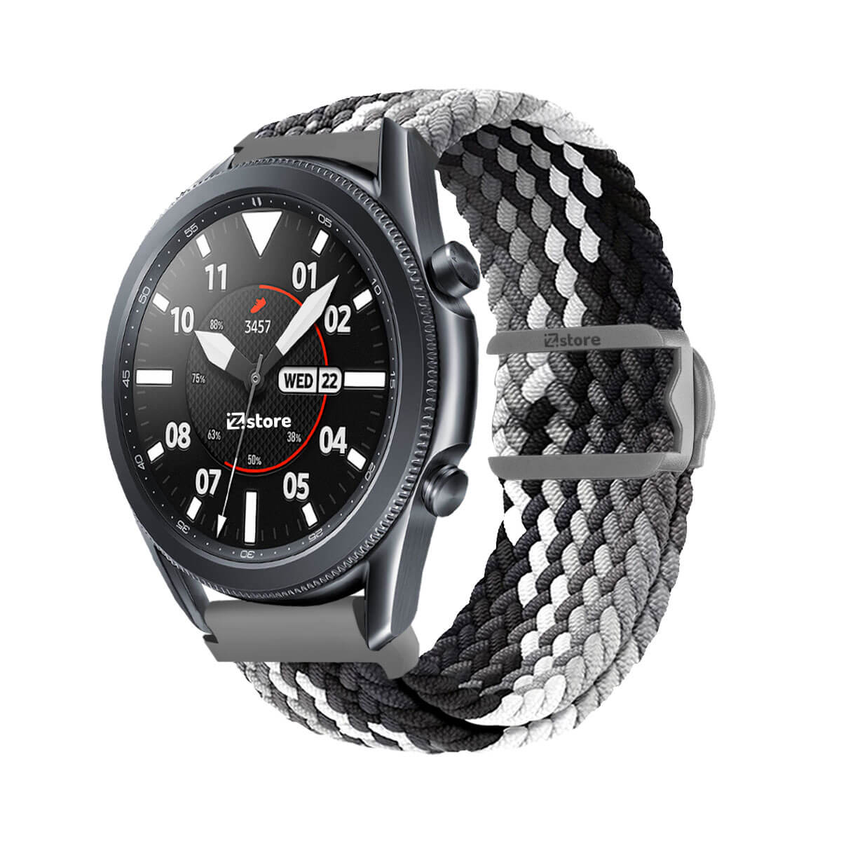 Correa de Nylon Para Samsung Galaxy Watch 3 41mm Gris Tricolor