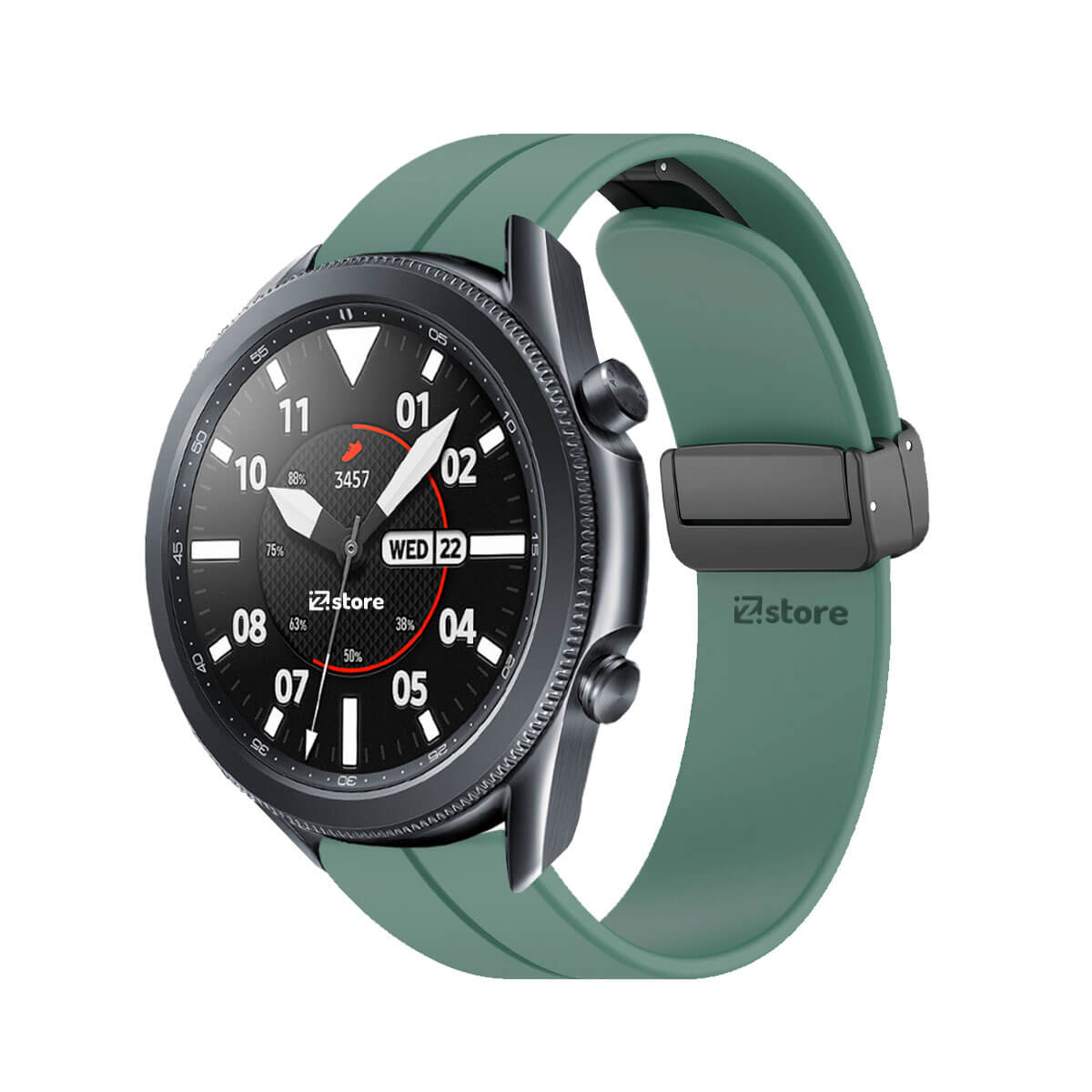 Correa Para Samsung Galaxy Watch 3 Broche Magnético 45mm Verde Pino