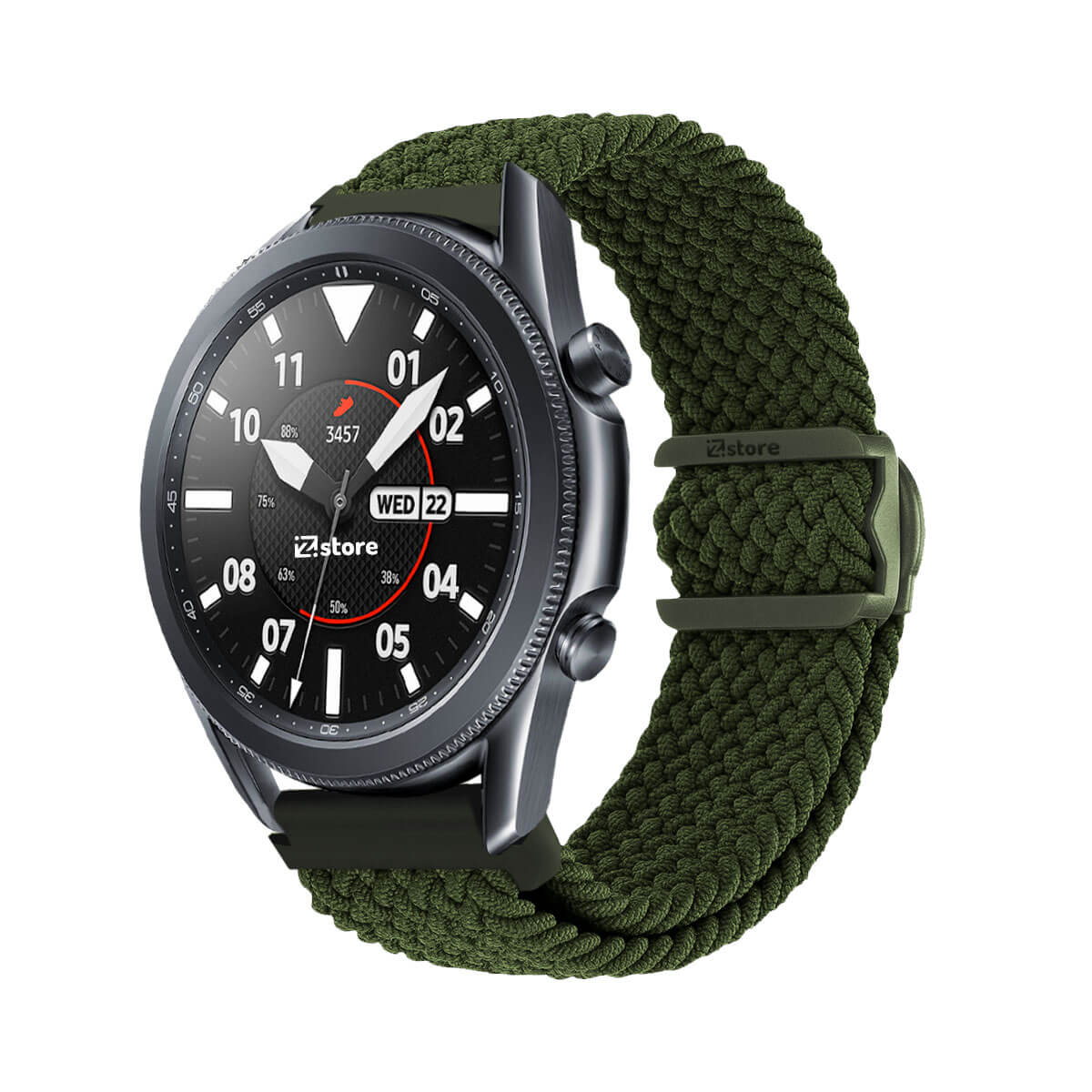 Correa de Nylon Para Samsung Galaxy Watch 3 41mm Verde Militar