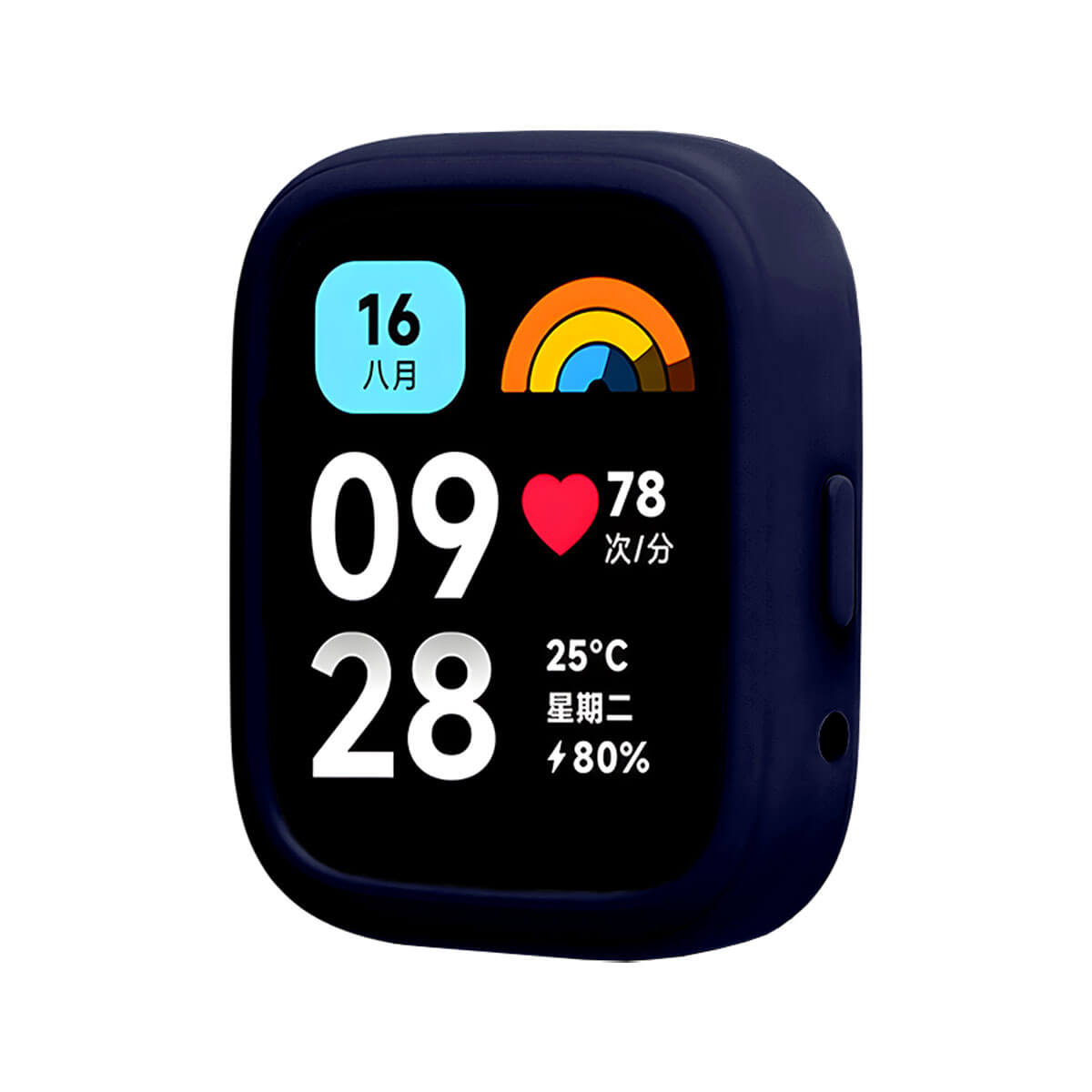 Case Silicona Para Redmi Watch 3 Active Azul Oscuro