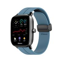 Correa Para Amazfit GTS2 Broche Magnético Azul Acero