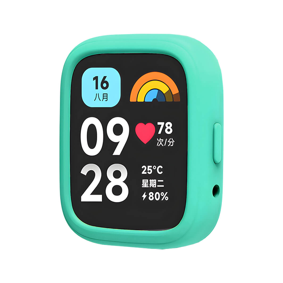 Case Silicona Para Redmi Watch 3 Active Verde Esmeralda