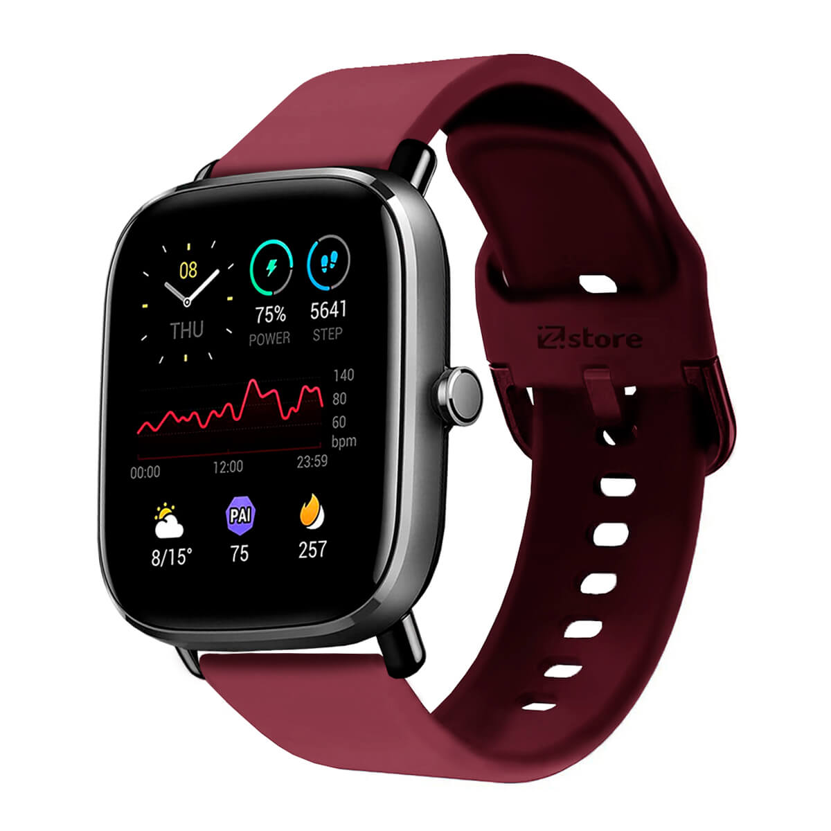 Correa Para Amazfit GTS3 Vino Rojo