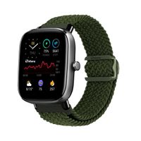 Correa de Nylon Para Amazfit GTS2 Verde Militar