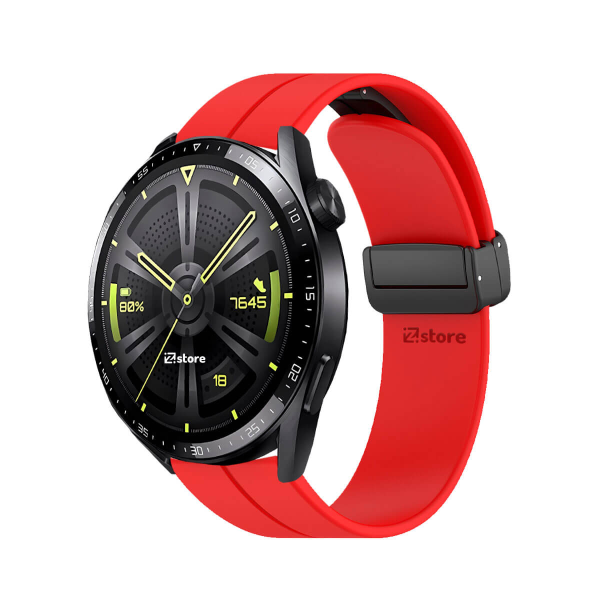 Correa Para Huawei Watch GT3 Broche Magnético 46mm Rojo