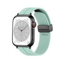 Correa Para Apple Watch Broche Magnético 42-44-45-49mm Black Verde Agua