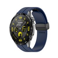 Correa Para Huawei Watch GT4 46mm Broche Magnético Azul Oscuro