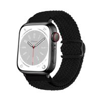 Correas de Nylon Para Apple Watch 38-40-41mm Black Negro