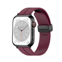 Correa Para Apple Watch Broche Magnético 42-44-45-49mm Gold Vino