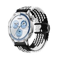 Correa de Nylon Para Huawei Watch GT5/GT5 Pro 46mm Negro Bicolor