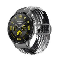 Correa de Nylon Para Huawei Watch GT4 46mm Gris Tricolor