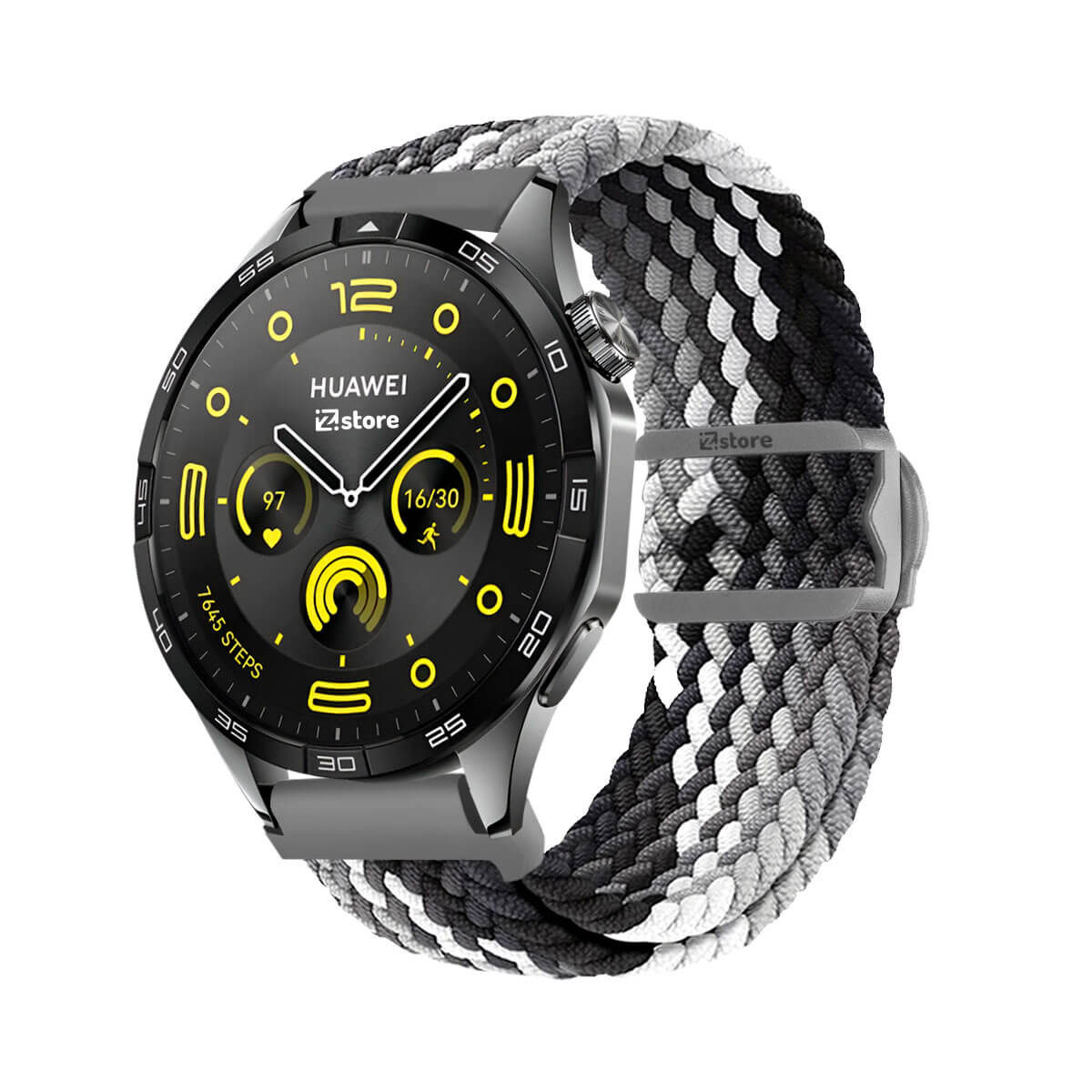 Correa de Nylon Para Huawei Watch GT4 46mm Gris Tricolor