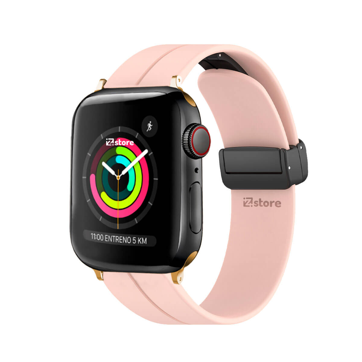 Correa Para Apple Watch Broche Magnético 38-40-41mm Gold Rosa