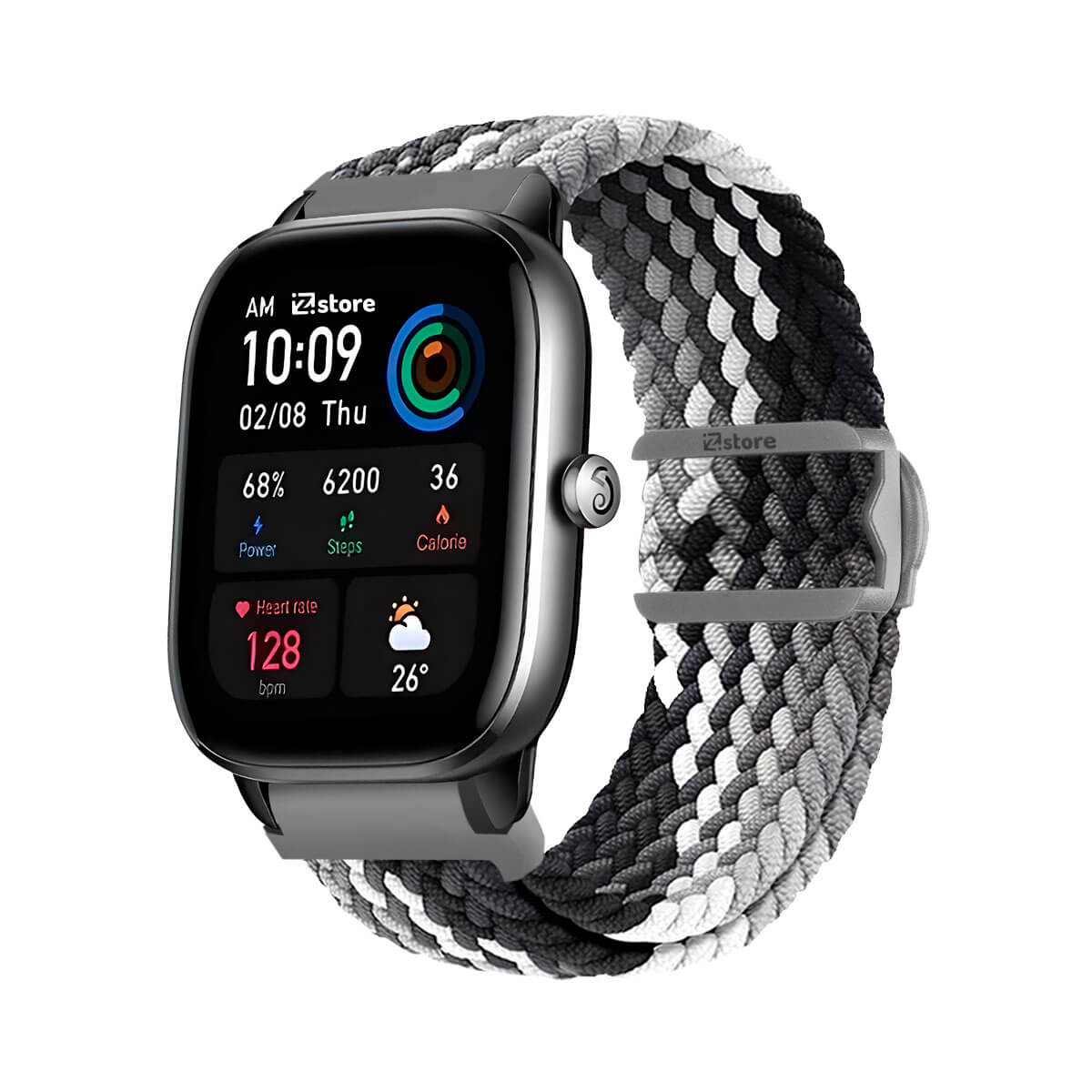 Correa de Nylon Amazfit GTS4 Mini Gris Tricolor