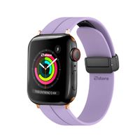 Correa Para Apple Watch Broche Magnético 38-40-41mm Gold Rose Lila