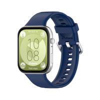 Correa Silicona Para Huawei Watch Fit 3 Azul Oscuro