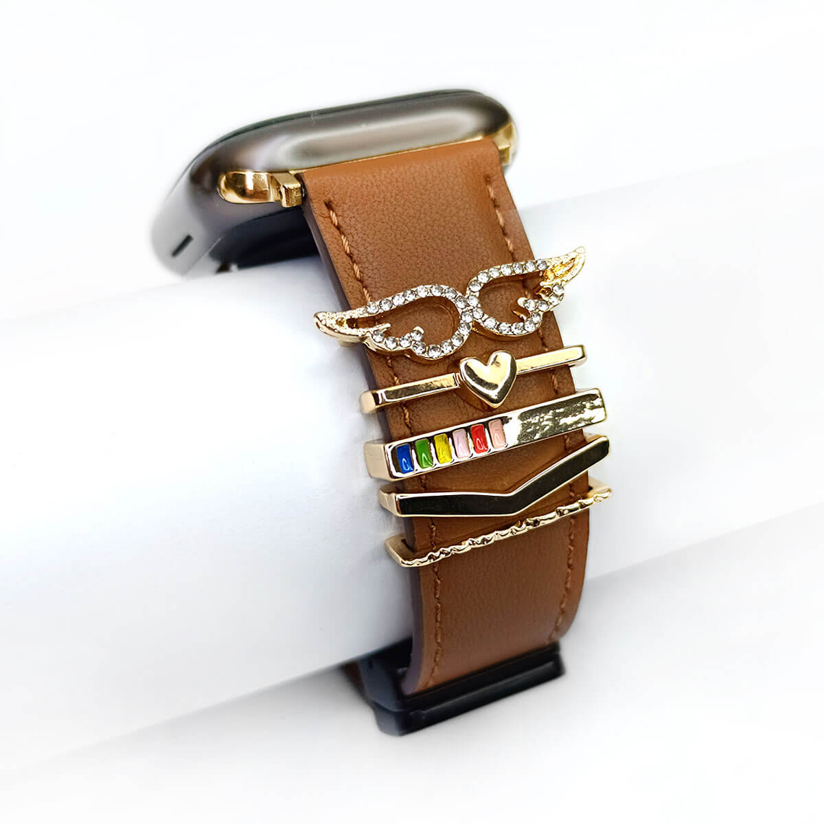 Charms Para Apple Watch 38-40-41-42-45-49mm Wings Gold