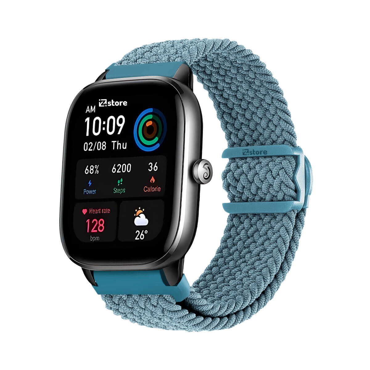 Correa de Nylon Amazfit GTS4 Mini Celeste