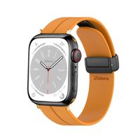 Correa Para Apple Watch Broche Magnético 42-44-45-49mm Gold Papaya