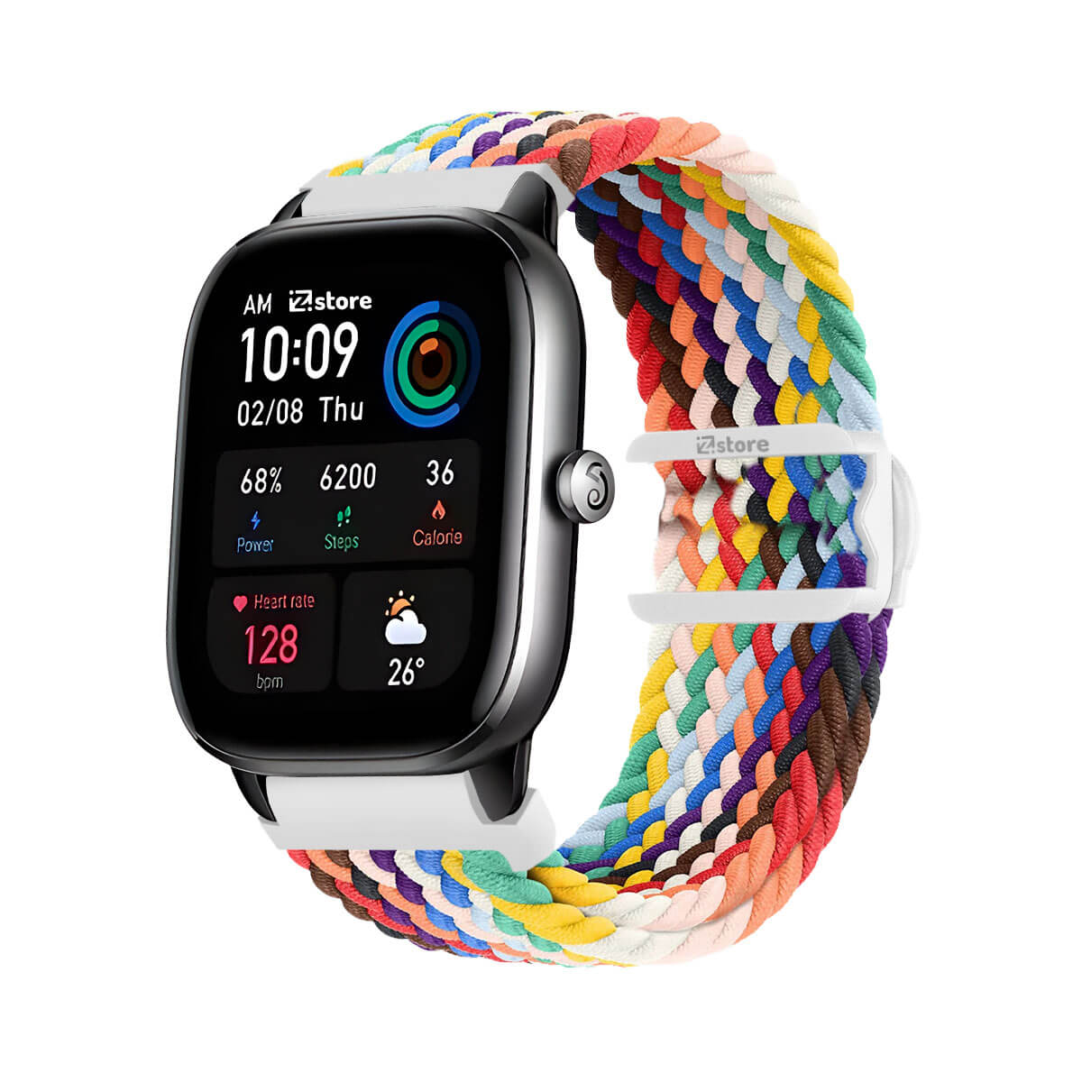Correa de Nylon Amazfit GTS4 Mini Multicolor