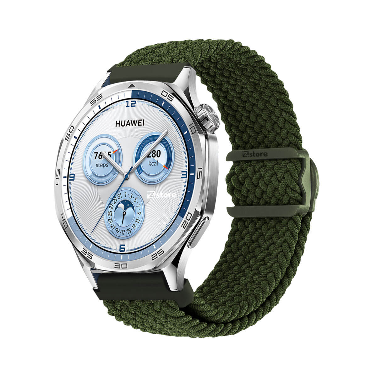 Correa de Nylon Para Huawei Watch GT5/GT5 Pro 46mm Verde Militar