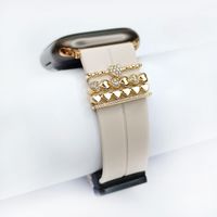 Charms Para Smartwatch 22mm Corazon Gold
