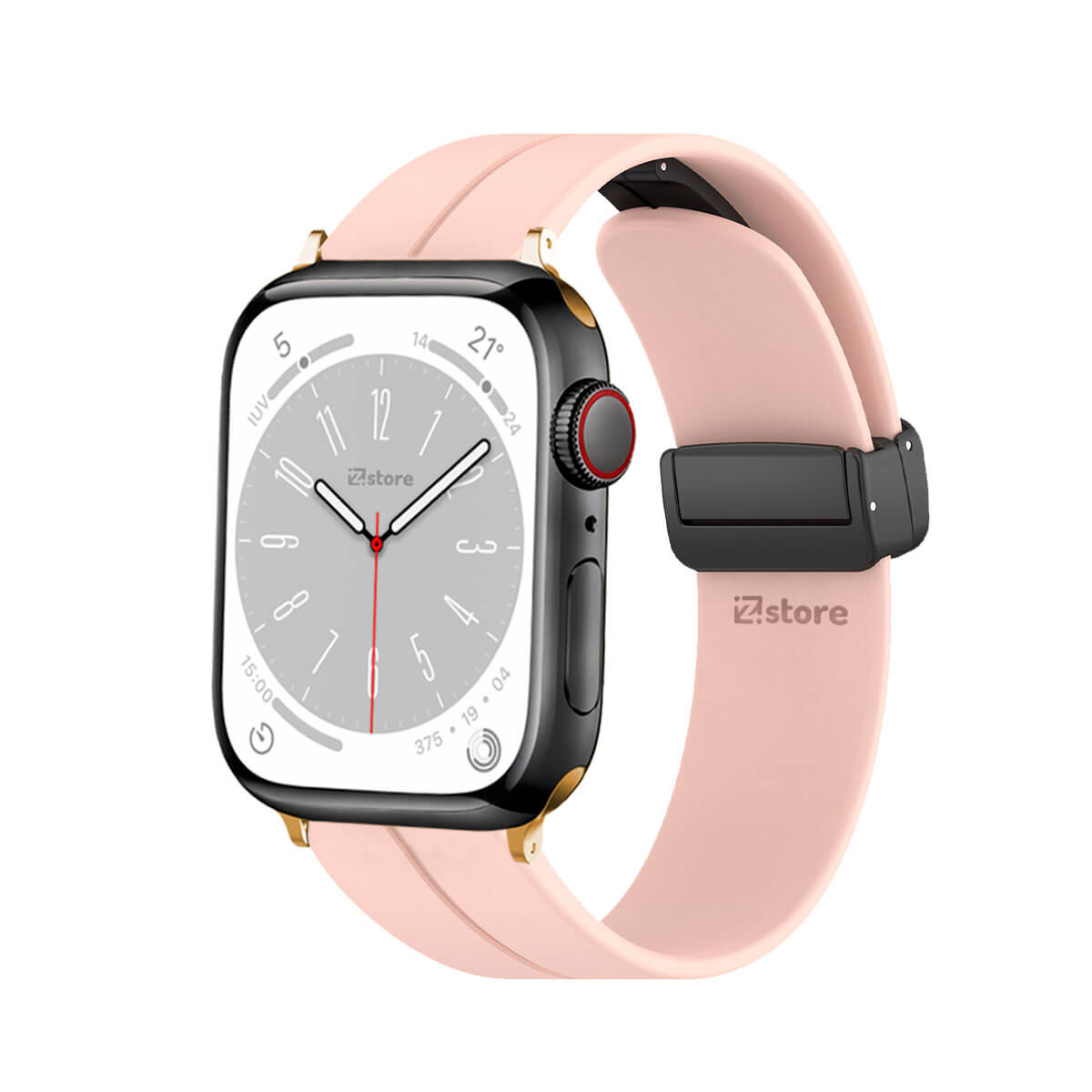 Correa Para Apple Watch Broche Magnético 42-44-45-49mm Gold Rosa