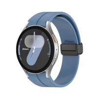 Correa Para Samsung Galaxy Watch 7 Broche Magnetico Azul Acero