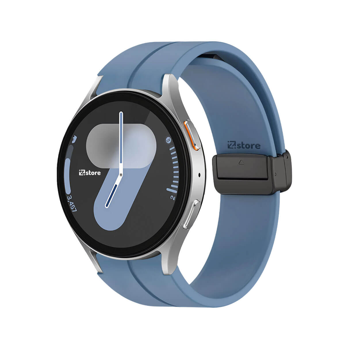 Correa Para Samsung Galaxy Watch 7 Broche Magnetico Azul Acero