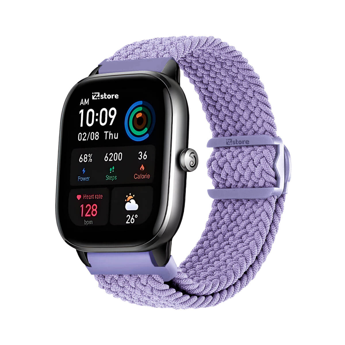 Correa de Nylon Amazfit GTS4 Mini Lila