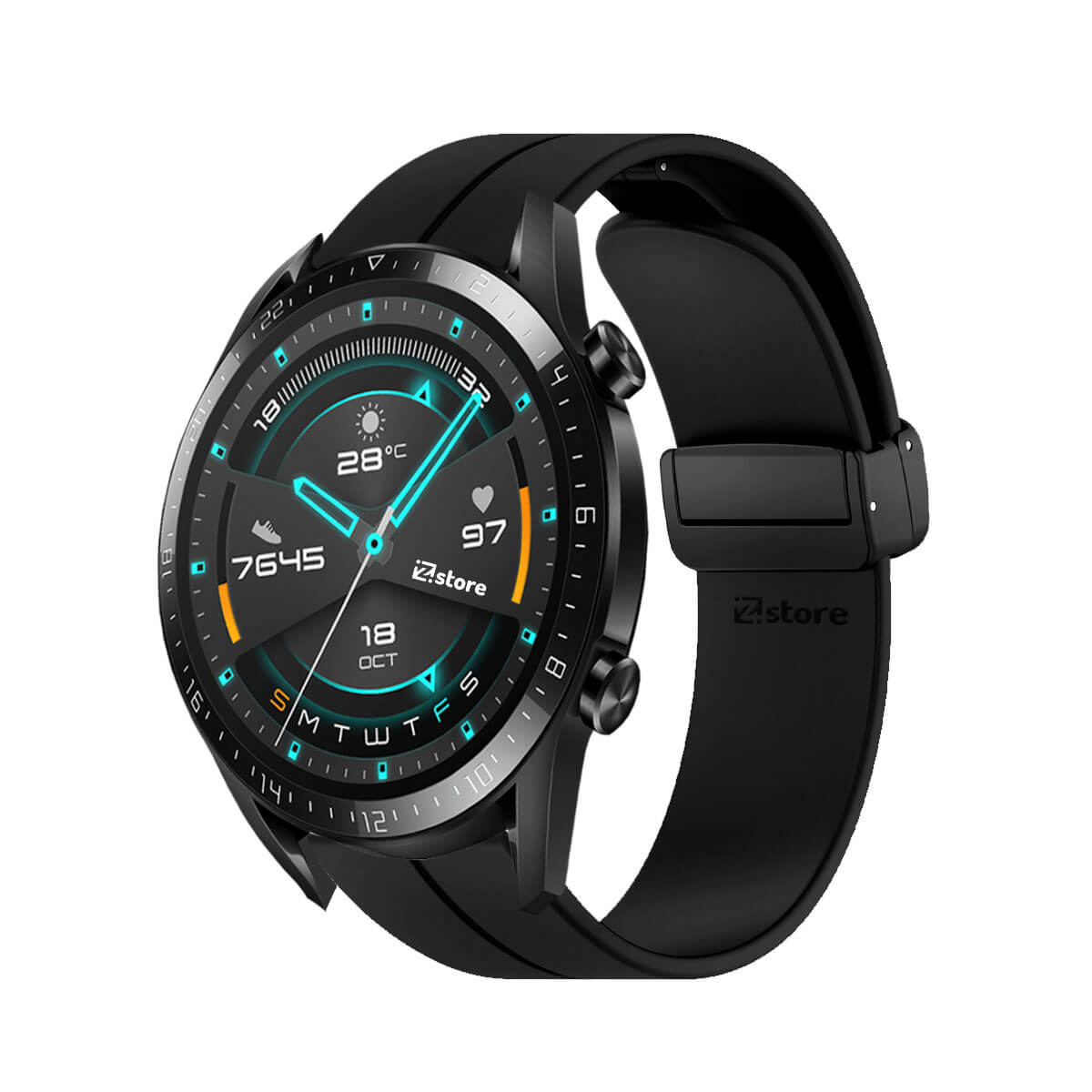 Correa Para Huawei Watch GT2 Broche Magnético 42mm Negro