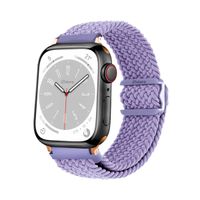 Correas de Nylon Para Apple Watch 38-40-41mm Gold Rose Lila
