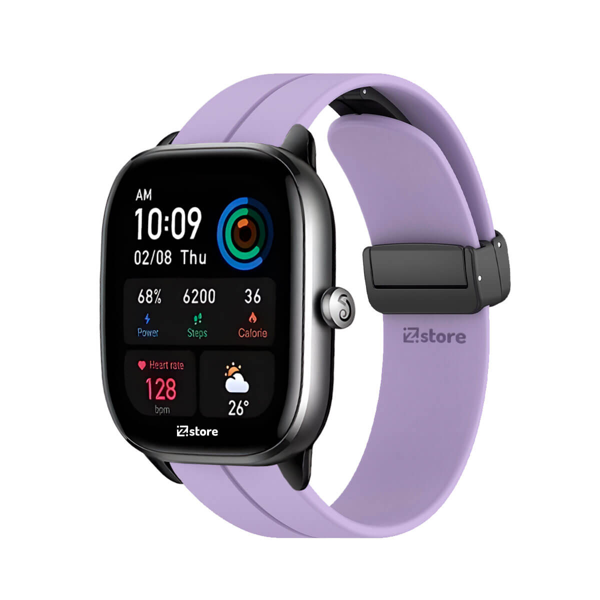 Correa Para Amazfit GTS4 Mini Broche Magnético Lila