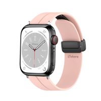 Correa Para Apple Watch Broche Magnético 42-44-45-49mm Silver Rosa