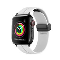 Correa Para Apple Watch Broche Magnético 38-40-41mm Black Blanco