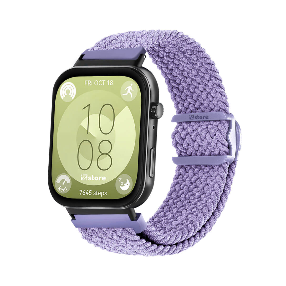 Correa de Nylon Para Huawei Watch Fit 3 Black Lila