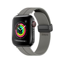 Correa Para Apple Watch Broche Magnético 38-40-41mm Silver Gris Oscuro