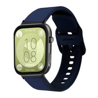Correa Silicona Para Huawei Watch Fit 3 Hebilla Black Azul Oscuro