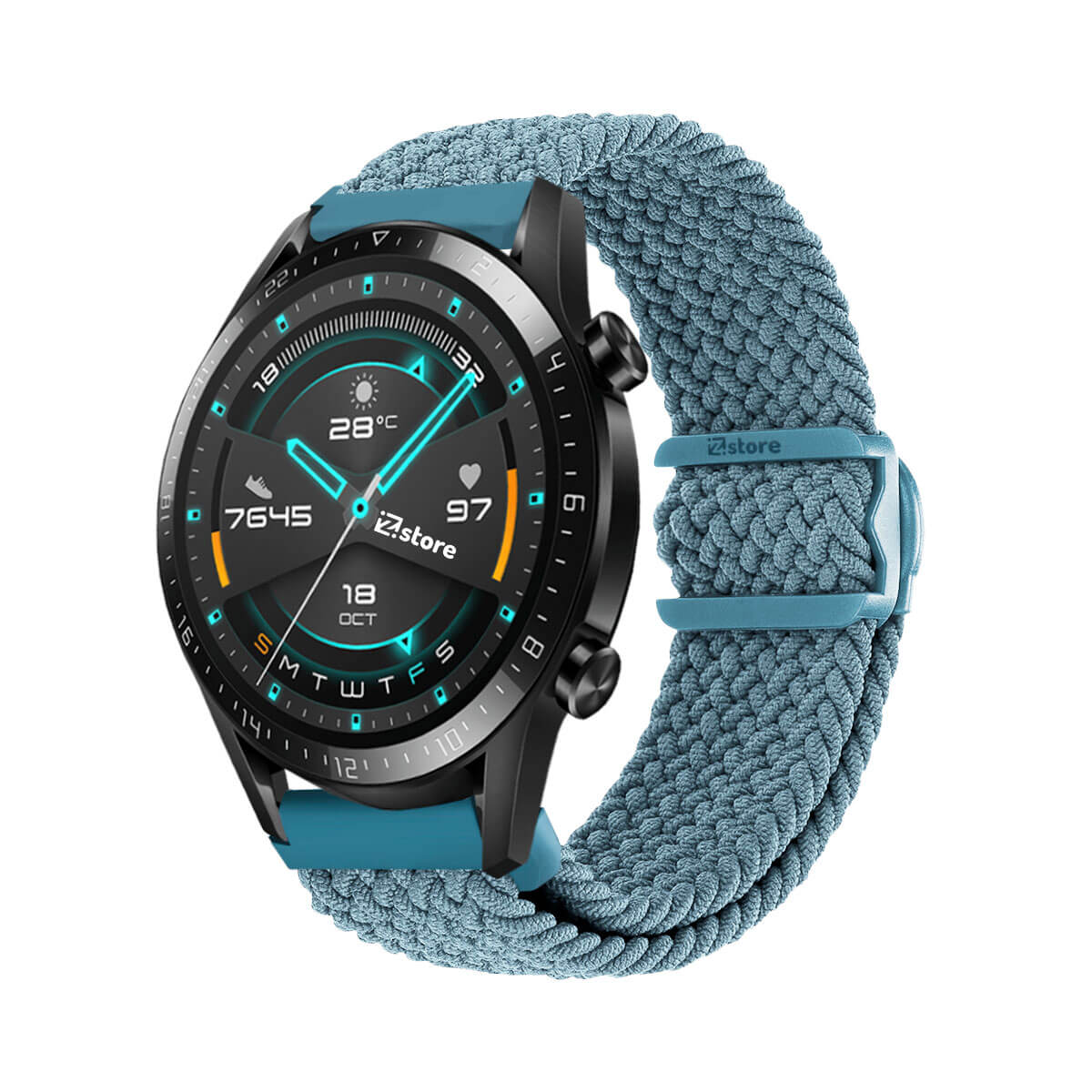 Correa de Nylon Para Huawei Watch GT2 42mm Celeste