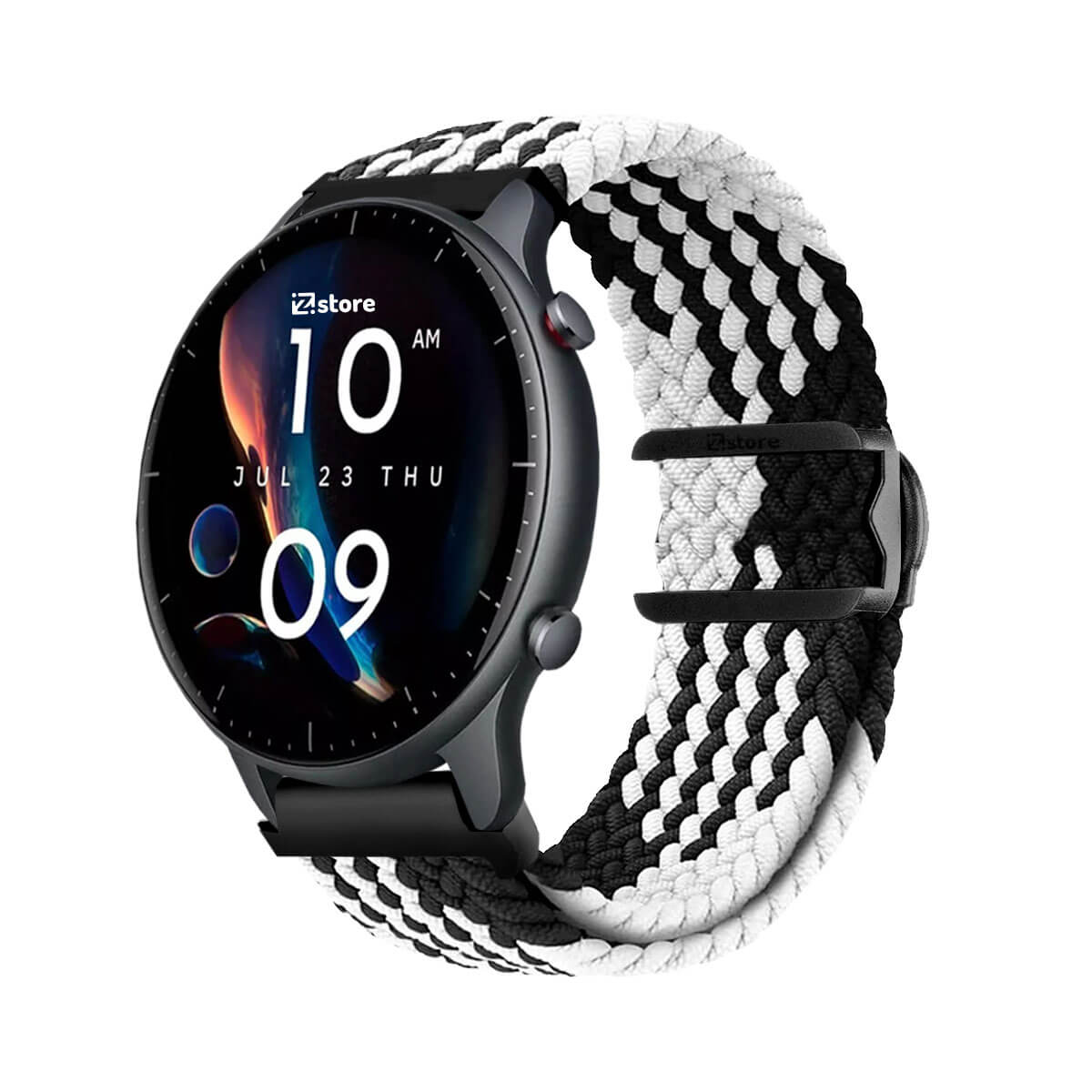 Correa de Nylon Para Amazfit GTR3 Negro Bicolor