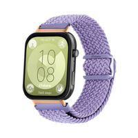 Correa de Nylon Para Huawei Watch Fit 3 Gold Rose Lila
