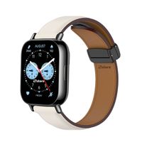 Correa de Cuero Para Redmi Watch 5 Lite Magnético Crema