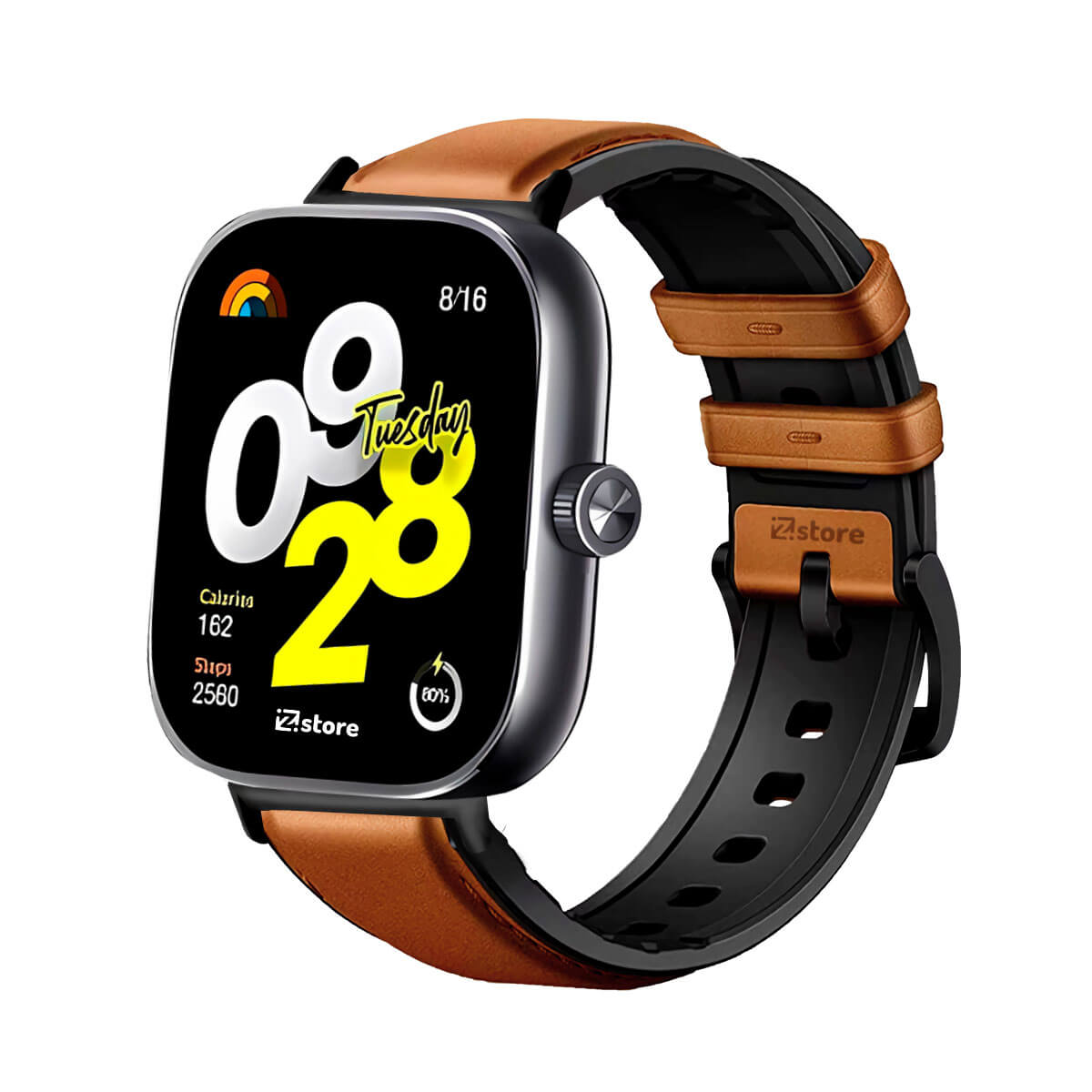 Correa de Cuero Para Redmi Watch 4 Black Marron