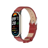 Correa de Cuero Para Xiaomi Mi Band 9 Rojo